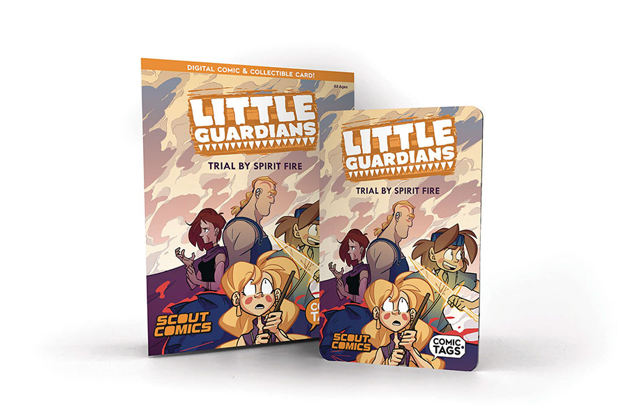 Little Guardians Vol 1 Trial By Spirit Fire TP Comic Tag Collectible Card With Digital Comic