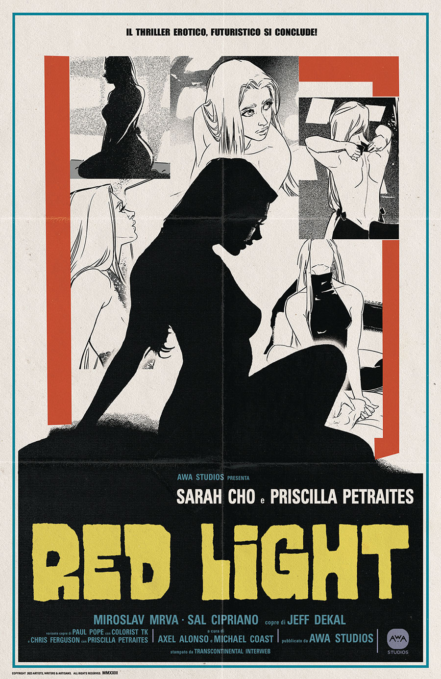 Red Light #4 Cover C Variant Chris Ferguson & Priscilla Petraites Erotic Film Homage Cover