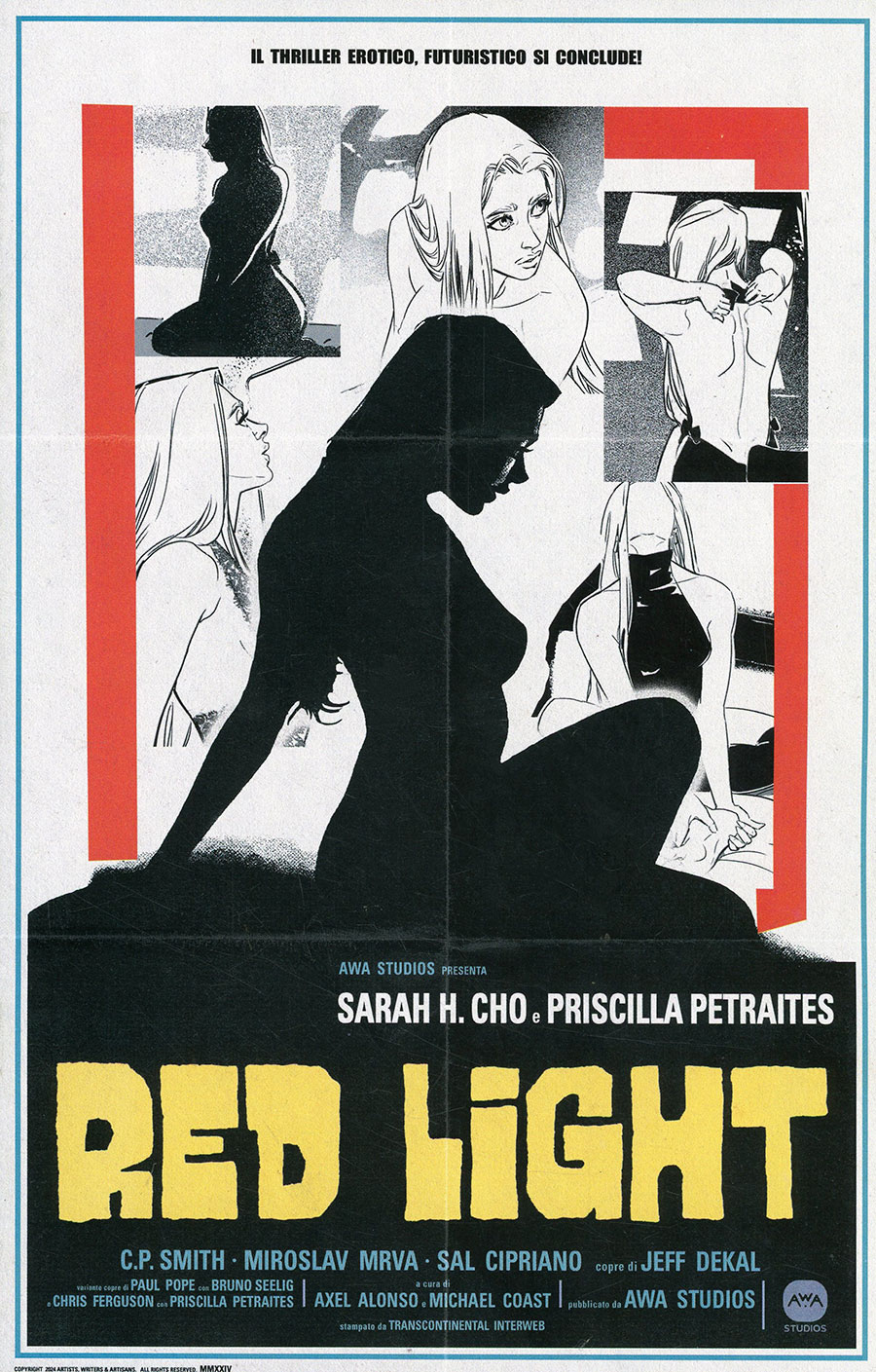 Red Light #4 Cover C Variant Chris Ferguson & Priscilla Petraites Erotic Film Homage Cover