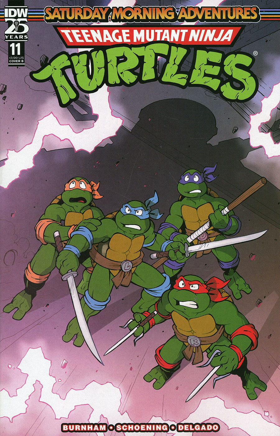Teenage Mutant Ninja Turtles Saturday Morning Adventures Continued #11 Cover B Variant Jack Lawrence Cover