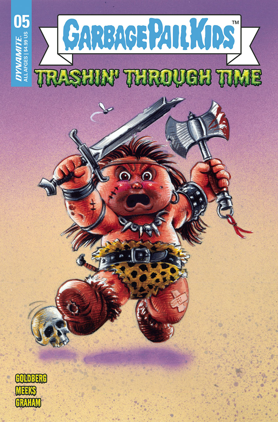 Garbage Pail Kids Trashin Through Time #5 Cover D Variant Classic Trading Card Cover