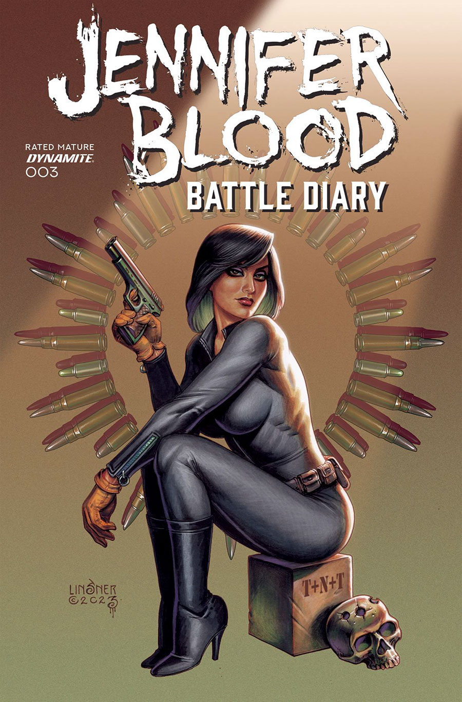 Jennifer Blood Battle Diary #3 Cover A Regular Joseph Michael Linsner Cover