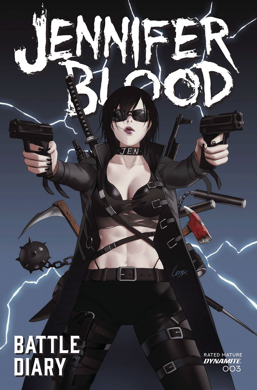 Jennifer Blood Battle Diary #3 Cover B Variant Lesley Leirix Li Cover