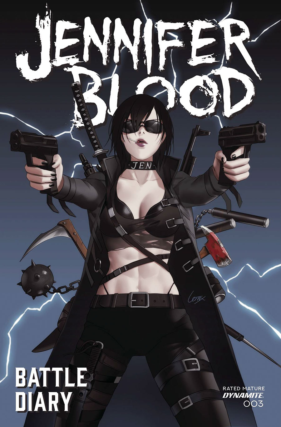 Jennifer Blood Battle Diary #3 Cover B Variant Lesley Leirix Li Cover