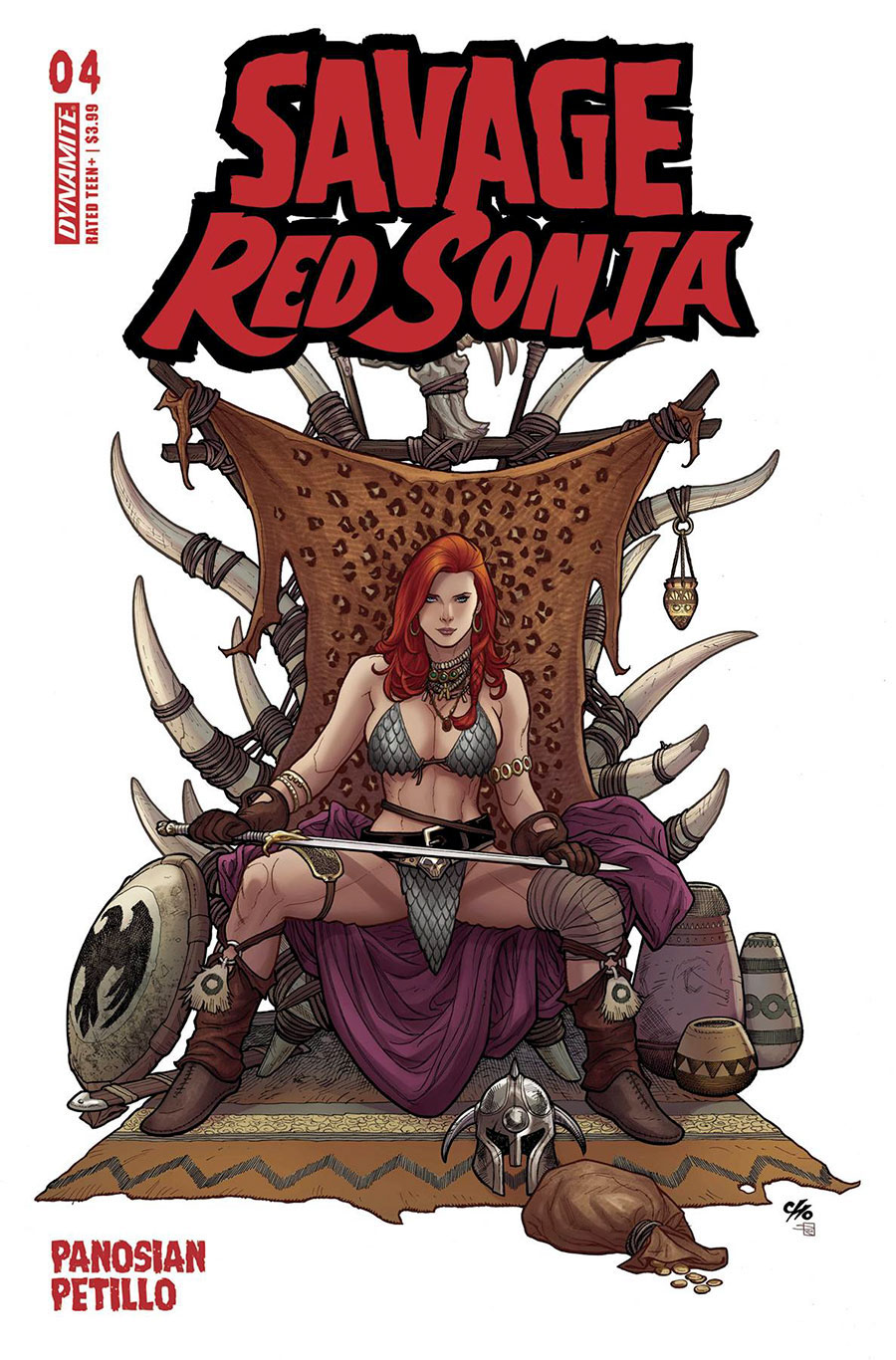 Savage Red Sonja #4 Cover B Variant Frank Cho Cover