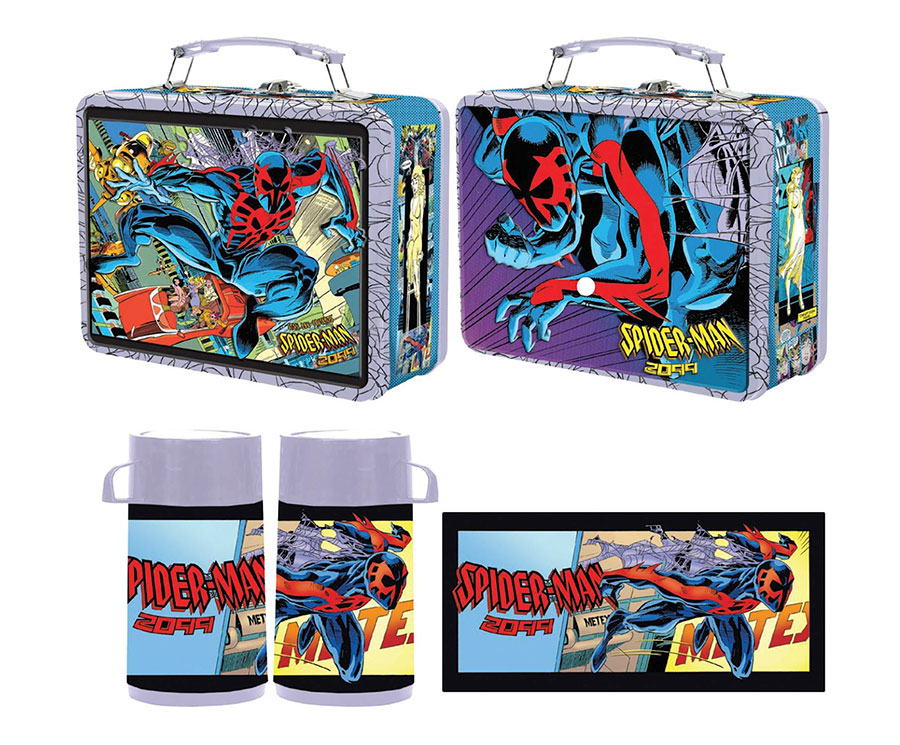 FCBD 2024 Tin Titans Spider-Man 2099 Previews Exclusive Lunchbox With Beverage Container