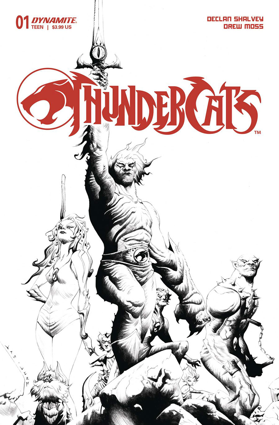 Thundercats Vol 3 #1 Cover T Incentive Jae Lee Line Art Cover