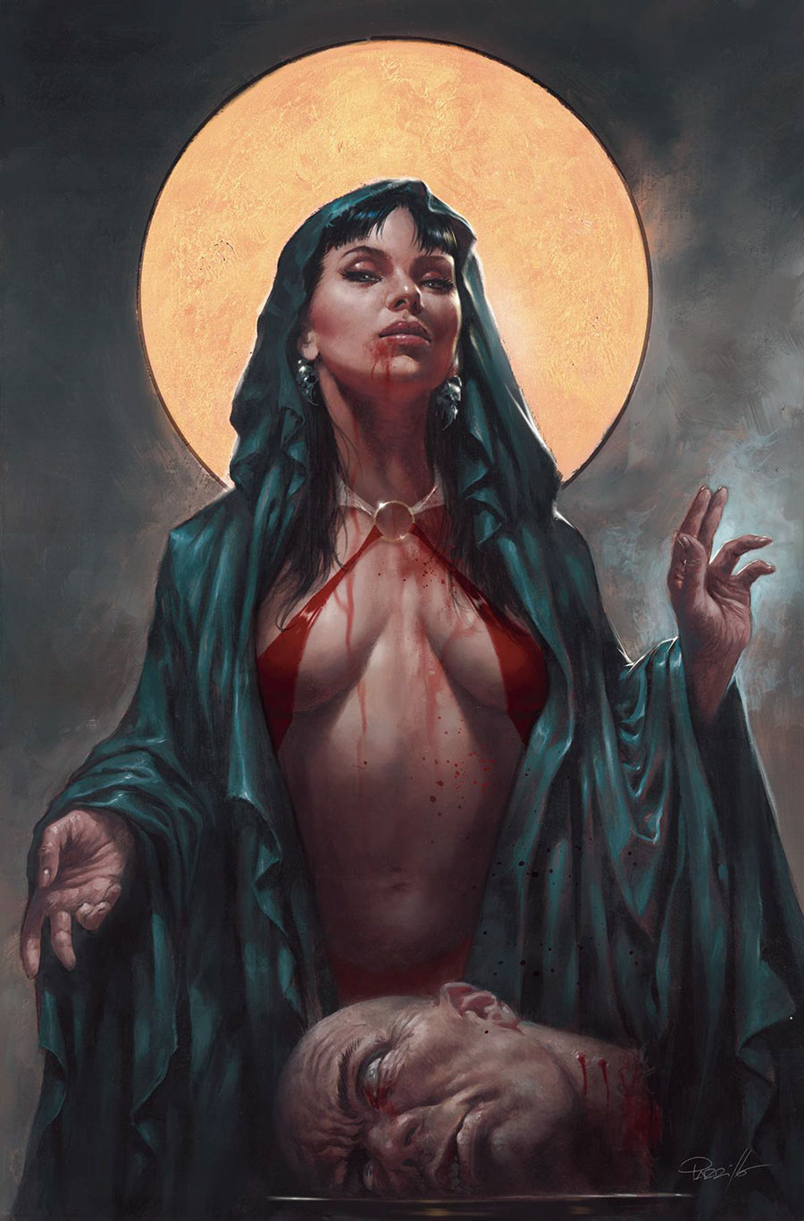 Vampirella Vol 8 #666 Cover P Incentive Lucio Parrillo Foil Virgin Cover