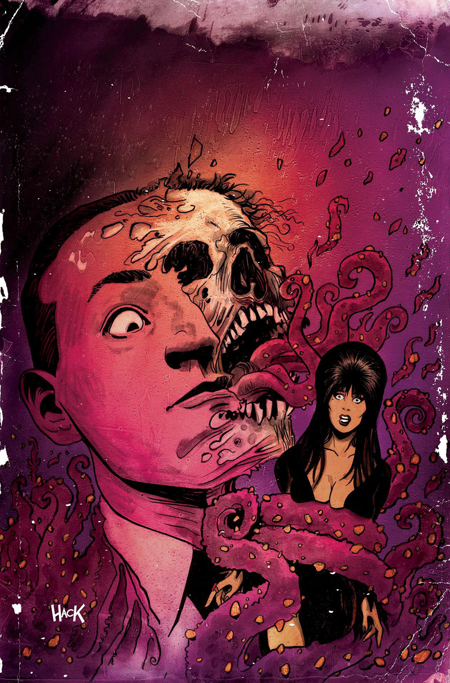 Elvira Meets HP Lovecraft #1 Cover H Incentive Robert Hack Virgin Cover