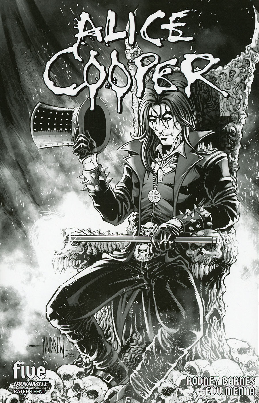 Alice Cooper Vol 2 #5 Cover D Incentive Andrew Mangum Line Art Cover