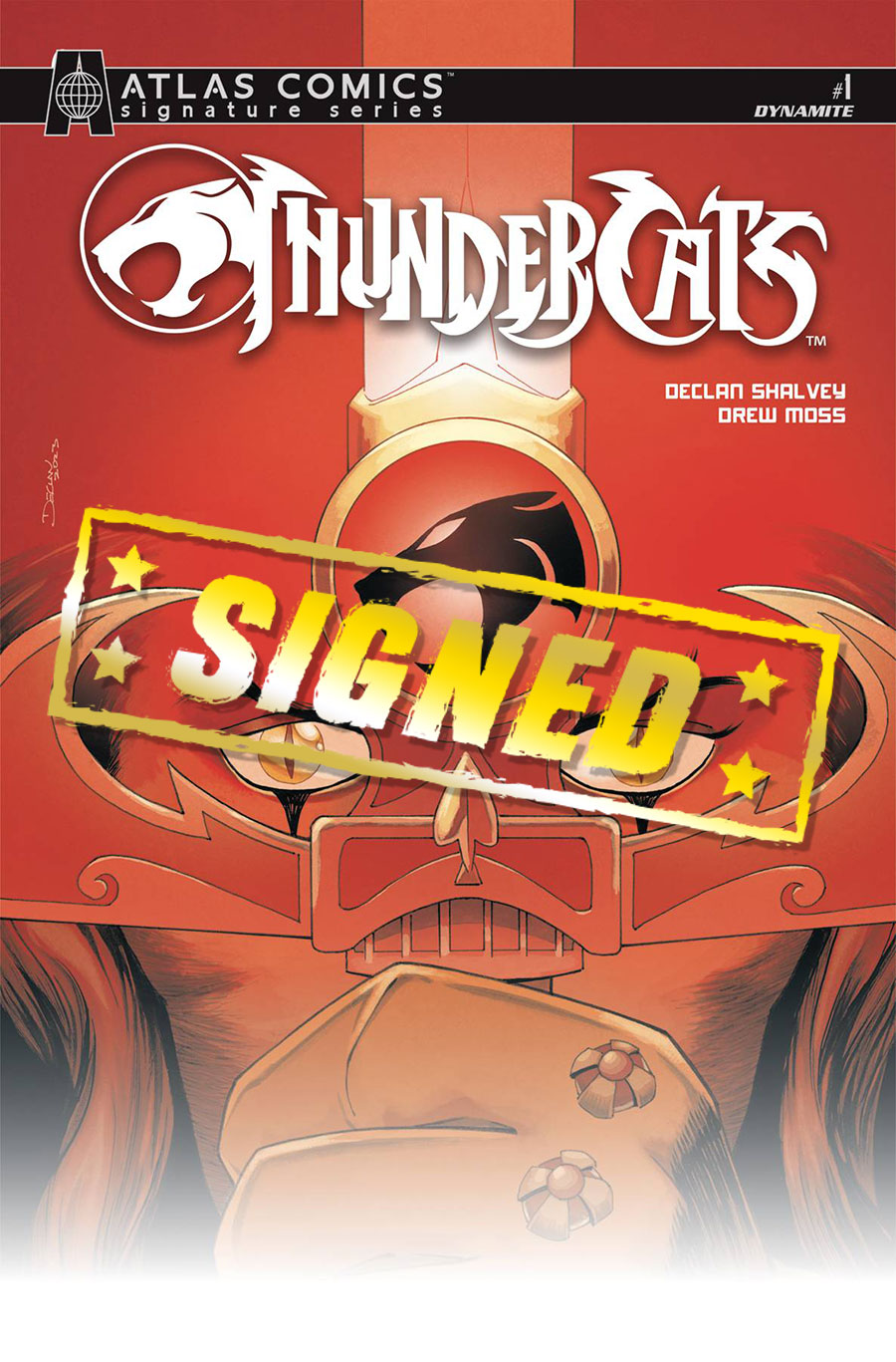Thundercats Vol 3 #1 Cover M Declan Shalvey Variant Cover Atlas Signature Series Signed By Drew Moss