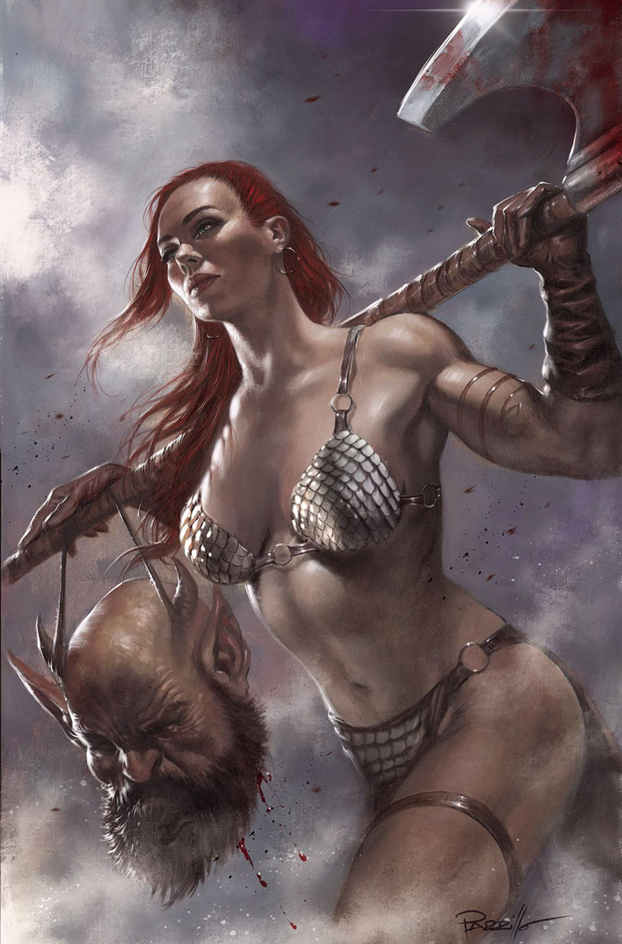 Red Sonja Vol 10 #8 Cover L Limited Edition Lucio Parrillo Virgin Cover