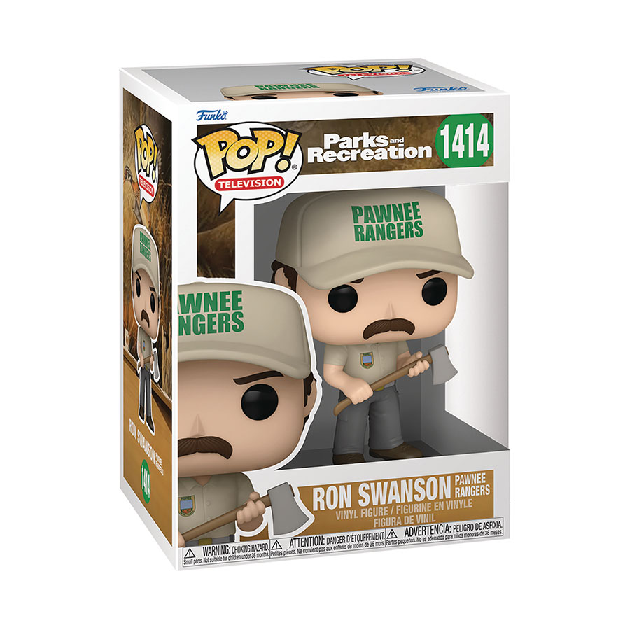 POP Television Parks & Recreation Ron Swanson Pawnee Rangers Vinyl Figure - RESOLICITED