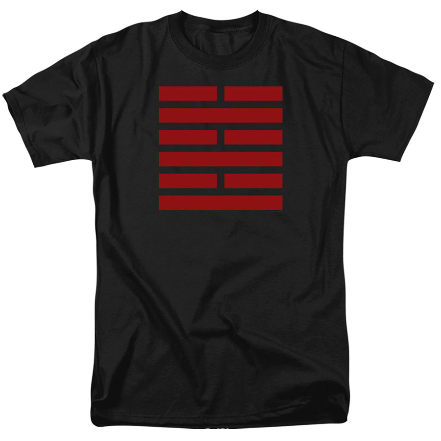 GI Joe Arashikage Symbol Black Mens T-Shirt Large