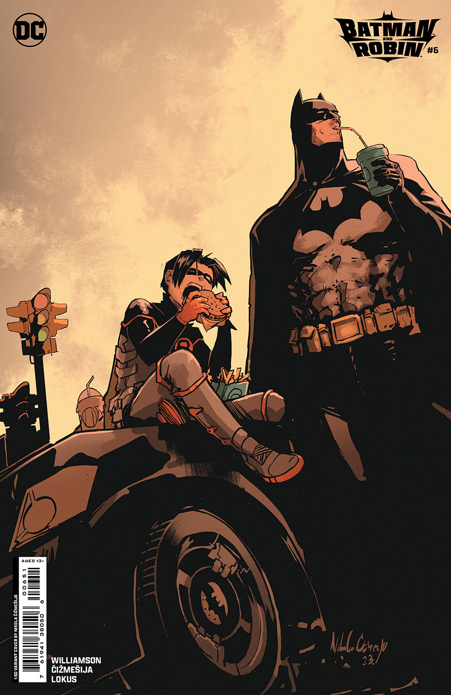 Batman And Robin Vol 3 #6 Cover F Incentive Nikola Cizmesija Card Stock Variant Cover