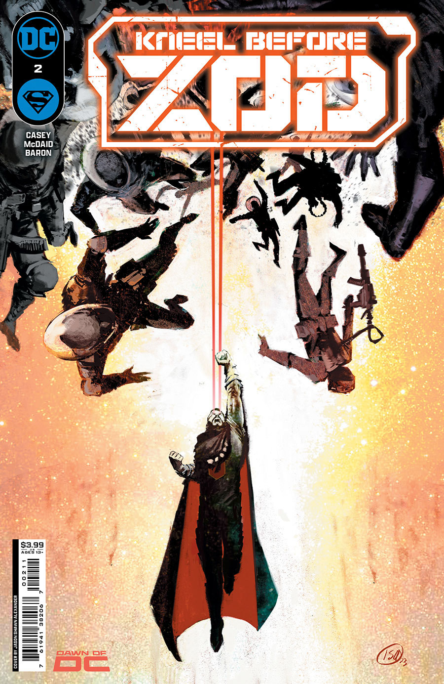 Kneel Before Zod #2 Cover A Regular Jason Shawn Alexander Cover (Limit 1 Per Customer)