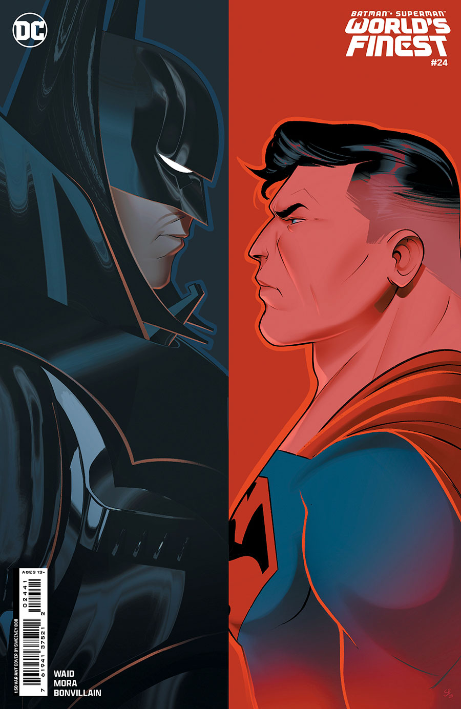 Batman Superman Worlds Finest #24 Cover D Incentive Sweeney Boo Card Stock Variant Cover