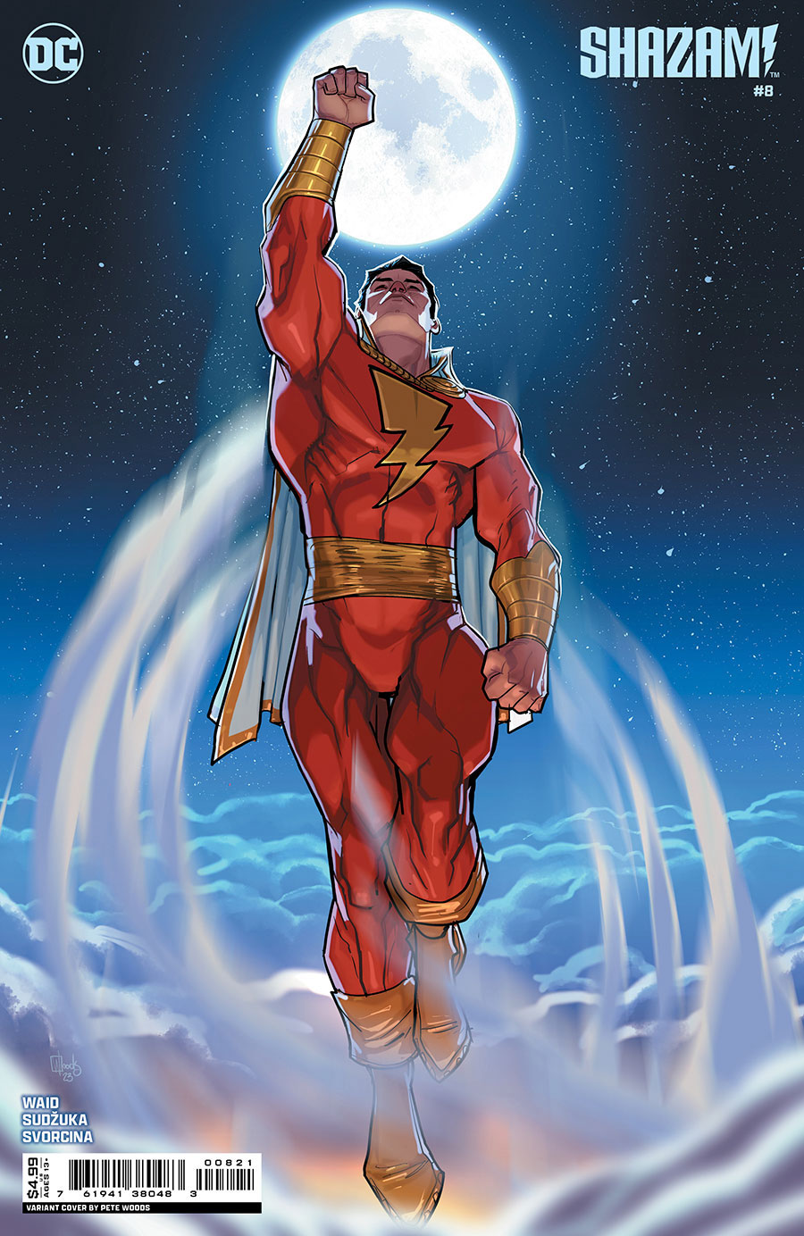 SHAZAM Vol 4 #8 Cover B Variant Pete Woods Card Stock Cover