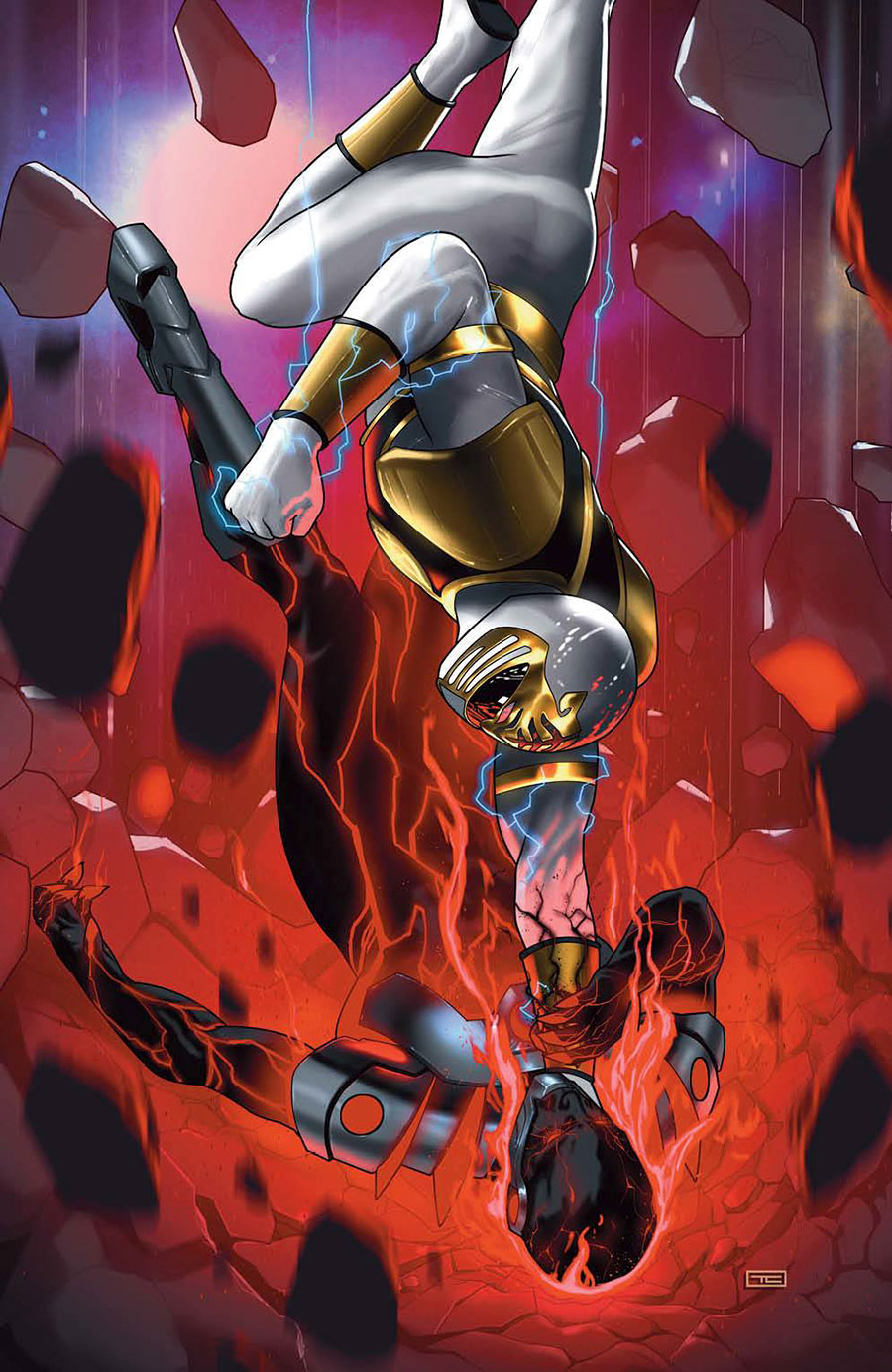Mighty Morphin Power Rangers (BOOM Studios) #117 Cover E Incentive Taurin Clarke Virgin Cover