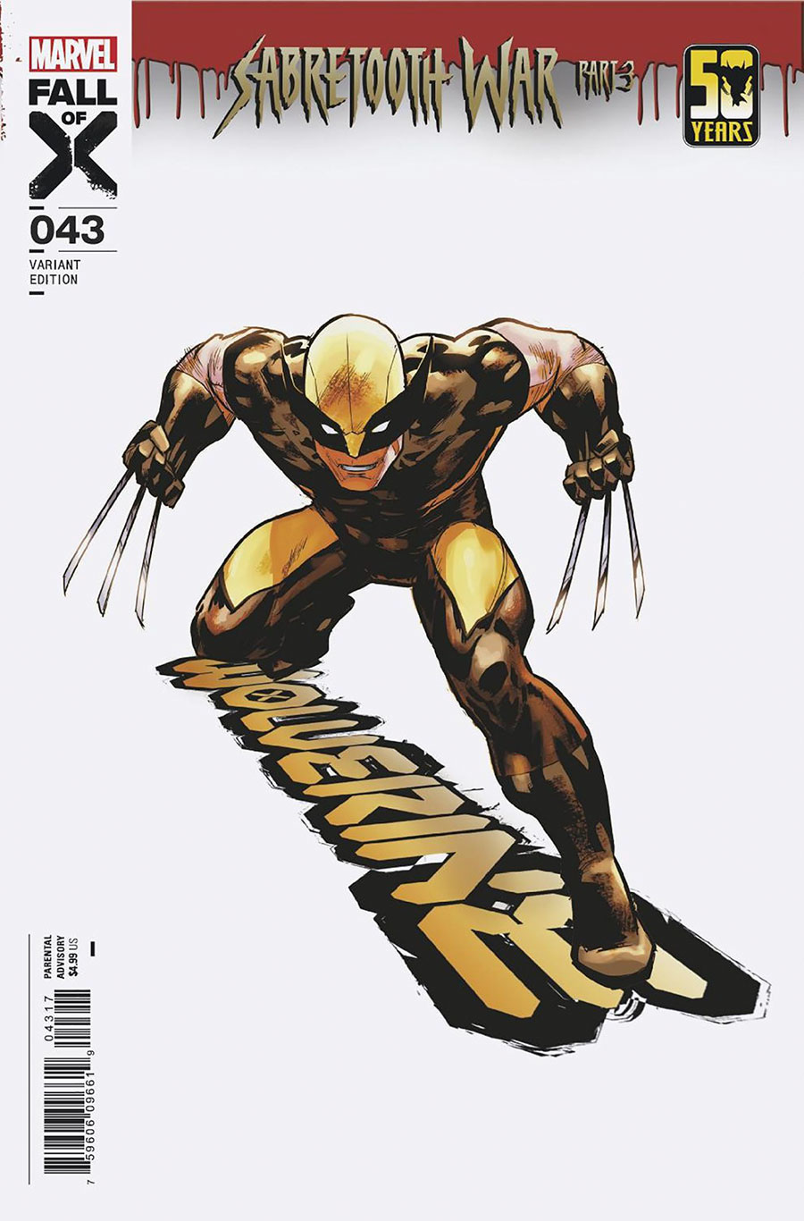 Wolverine Vol 7 #43 Cover D Incentive Jan Bazaldua Variant Cover