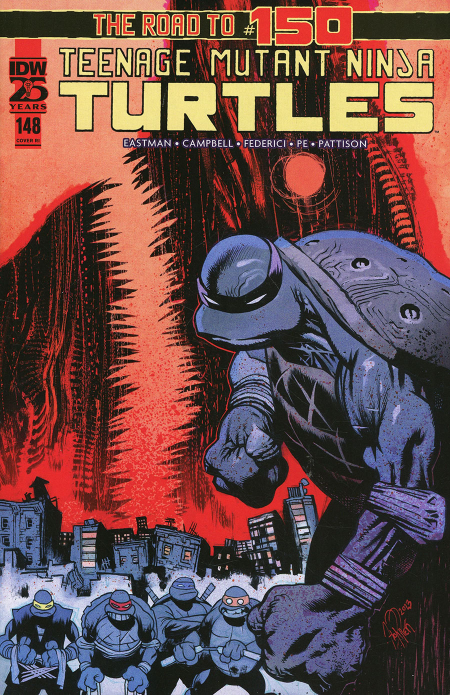 Teenage Mutant Ninja Turtles Vol 5 #148 Cover C Incentive James Harren Variant Cover
