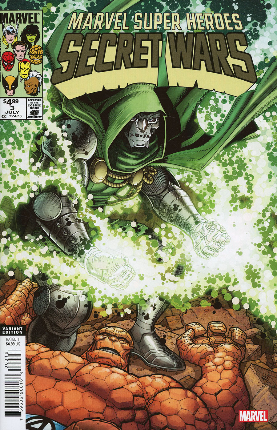 Marvel Super-Heroes Secret Wars #3 Cover F Facsimile Edition Incentive Nick Bradshaw Variant Cover