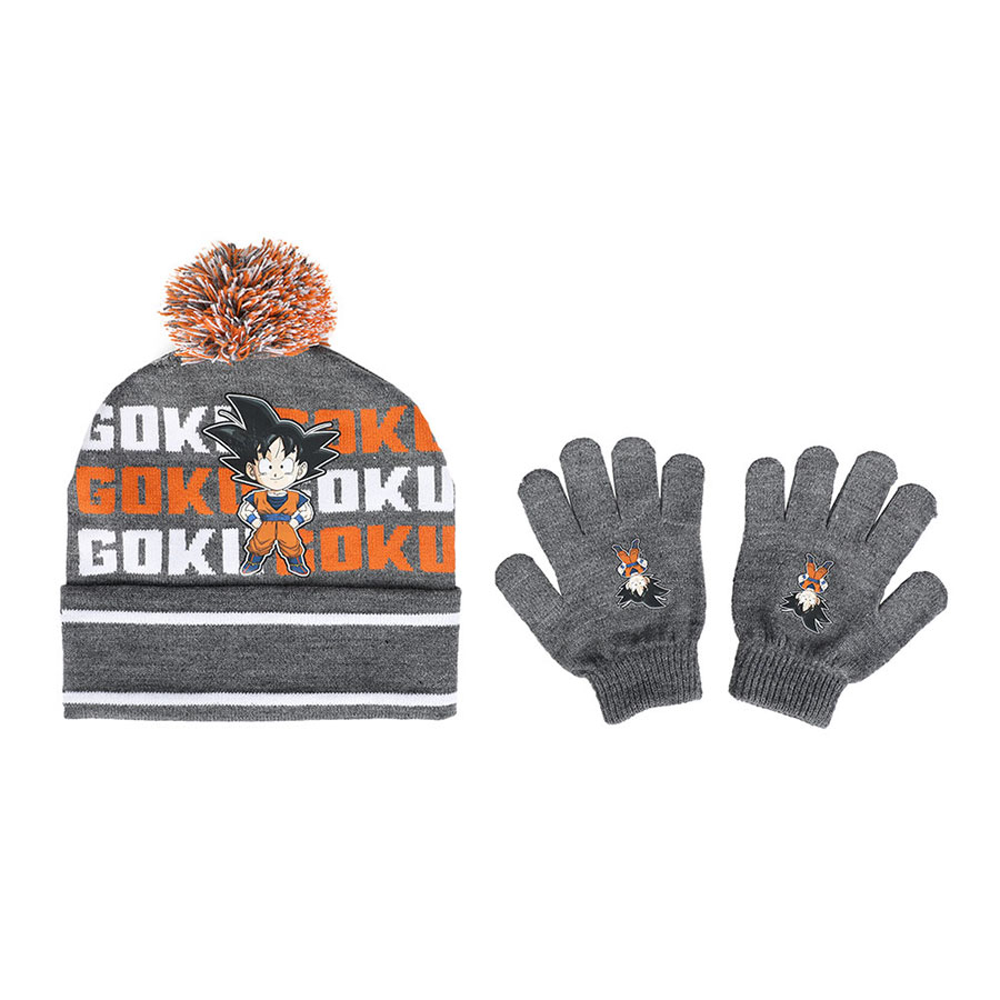 Dragon Ball Z Jacquard Youth Beanie & Gloves Combo