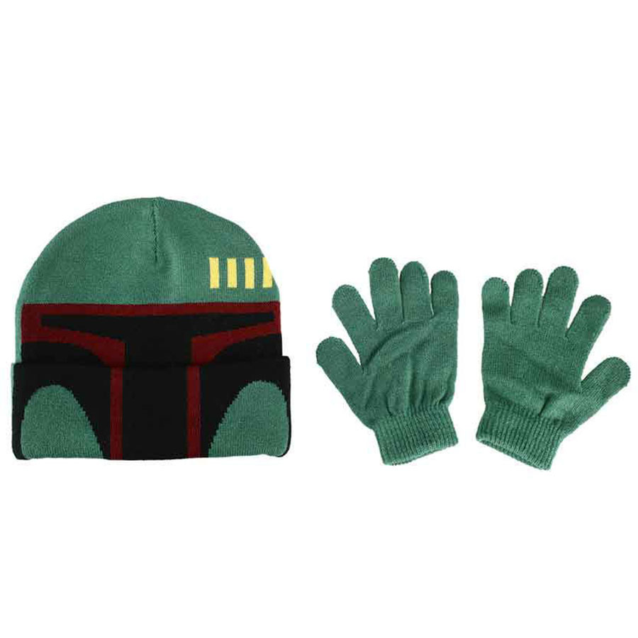 Star Wars Boba Fett Youth Beanie & Gloves Combo