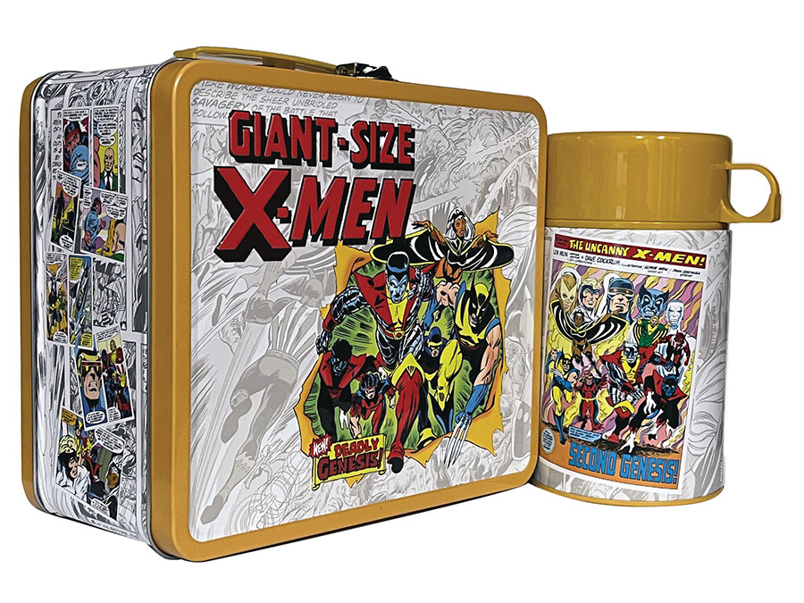 Tin Titans Giant Size X-Men Px Lunch Box W/Beverag