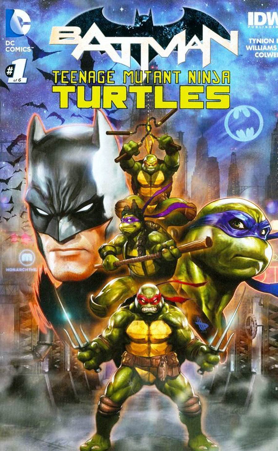 Batman Teenage Mutant Ninja Turtles #1 Cover X Gamestop Powerup Rewards Exclusive Variant Cover