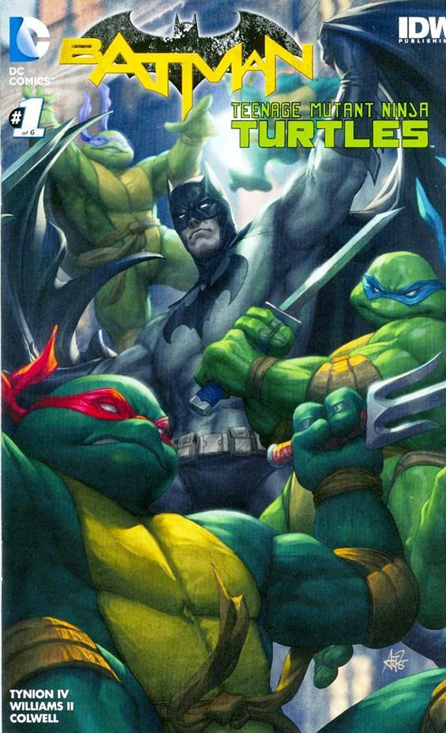 Batman Teenage Mutant Ninja Turtles #1 Cover Y Conquest Comics Variant Cover