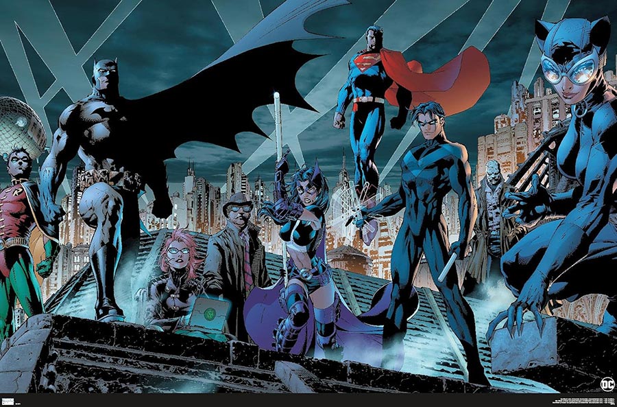 DC Comics Batman Skyline Poster