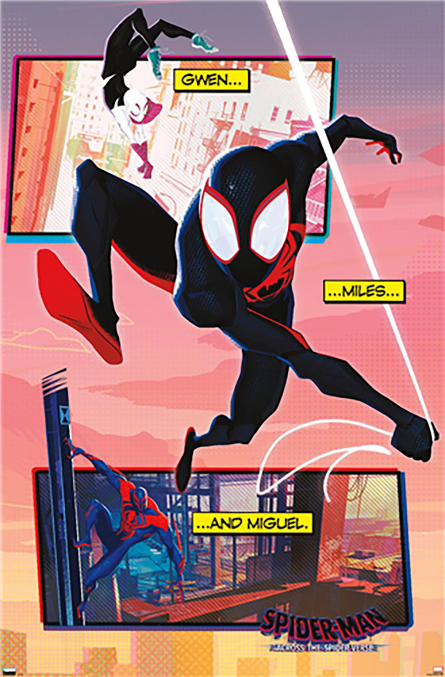 Marvel Spider-Man Across The Spider-Verse Trio Poster