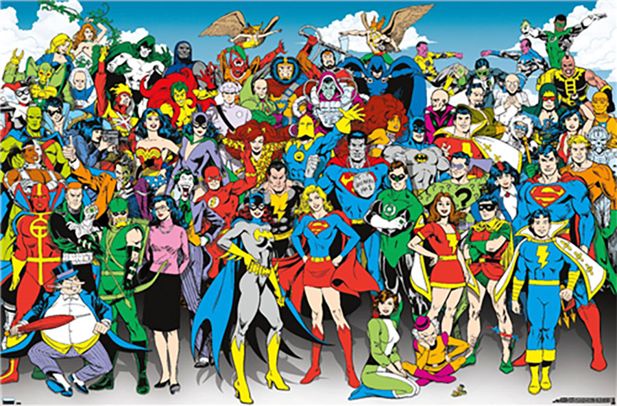 DC Comics The Lineup Poster