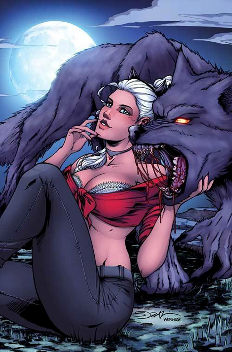 Sirens Gate #5 Cover F Incentive Sorah Sungh Werewolf Virgin Variant Cover