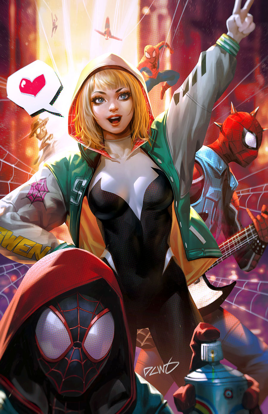 Edge Of Spider-Verse Vol 4 #1 Cover I Incentive Derrick Chew Spider-Gwen Virgin Cover