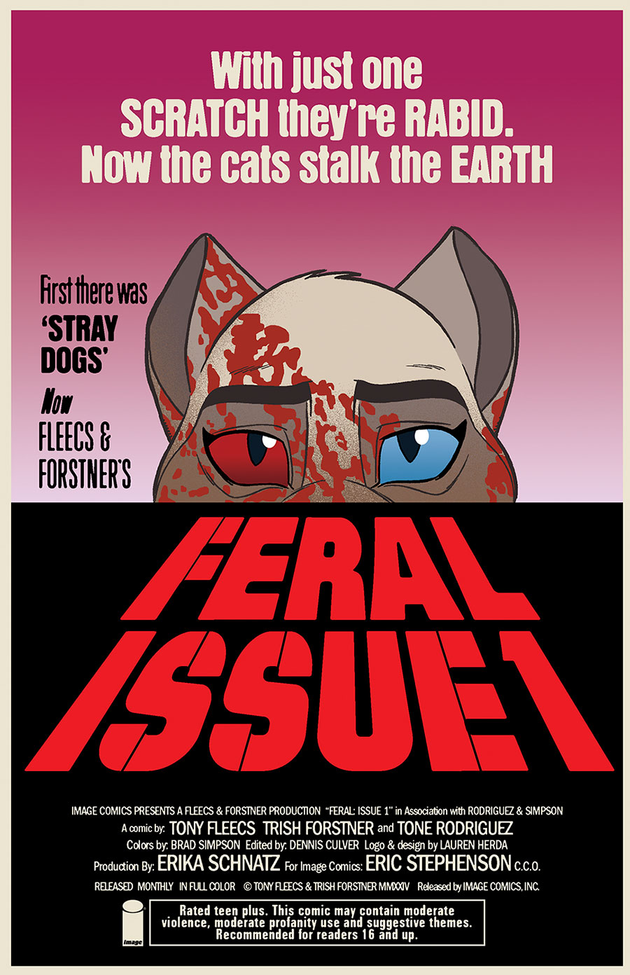 Feral #1 Cover B Variant Trish Forstner & Tony Fleecs Dawn Of The Dead Homage Cover