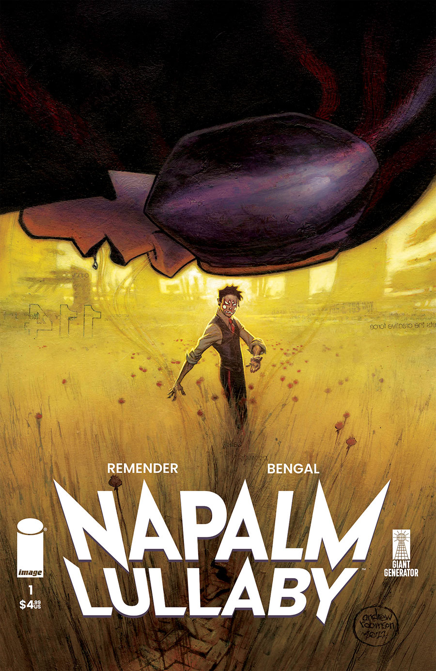 Napalm Lullaby #1 Cover F Incentive Andrew Robinson Variant Cover