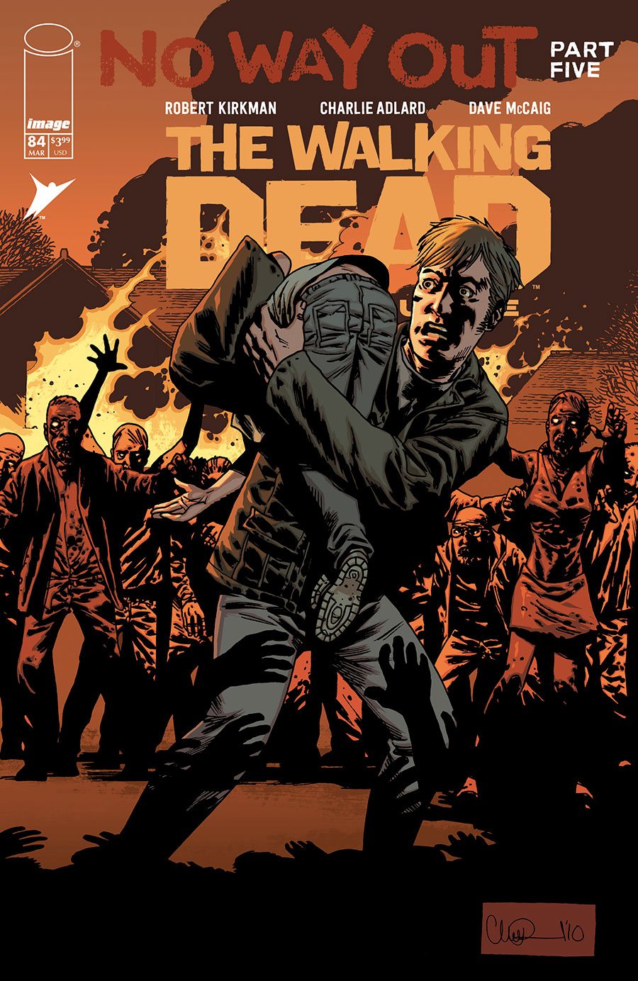 Walking Dead Deluxe #84 Cover B Variant Charlie Adlard & Dave McCaig Cover