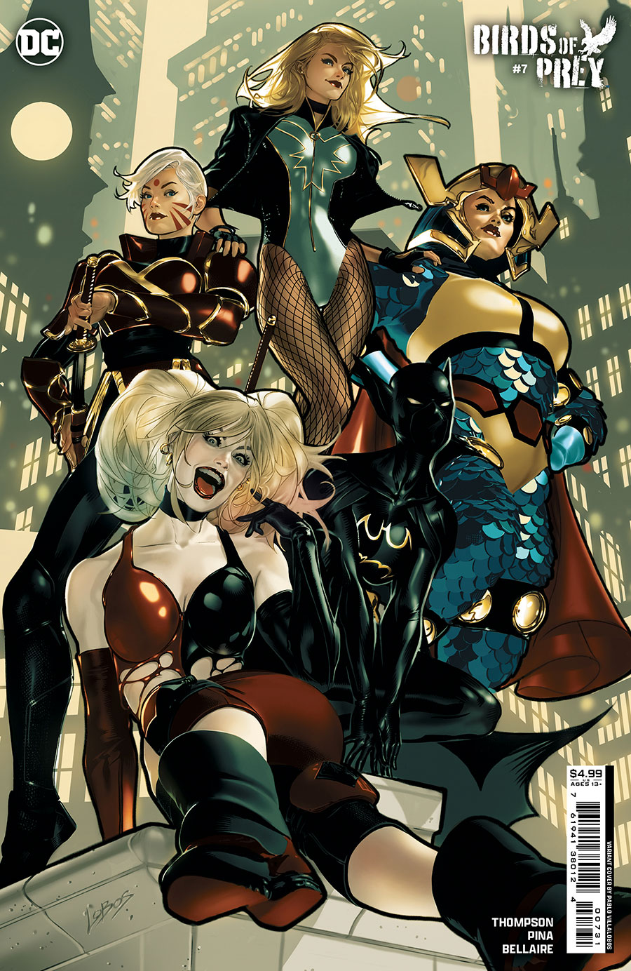 Birds Of Prey Vol 5 #7 Cover C Variant Pablo Villalobos Card Stock Cover