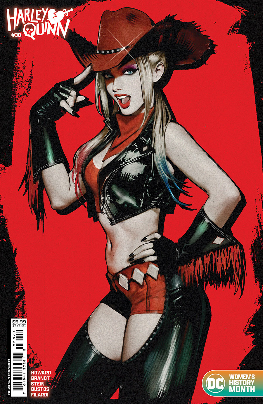 Harley Quinn Vol 4 #38 Cover C Variant Sozomaika Womens History Month Card Stock Cover (Limit 1 Per Customer)