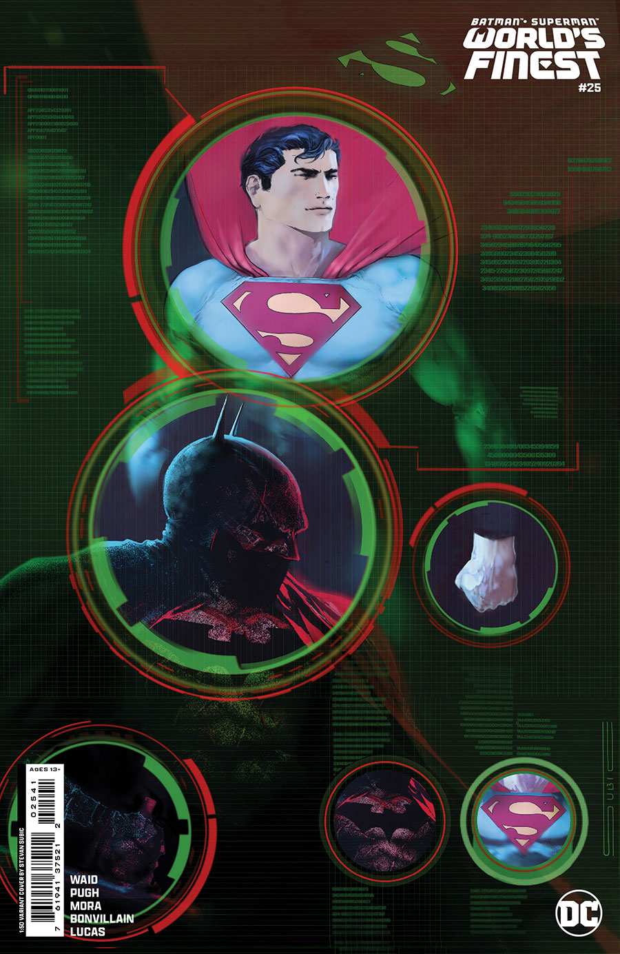 Batman Superman Worlds Finest #25 Cover I Incentive Stevan Subic Card Stock Variant Cover