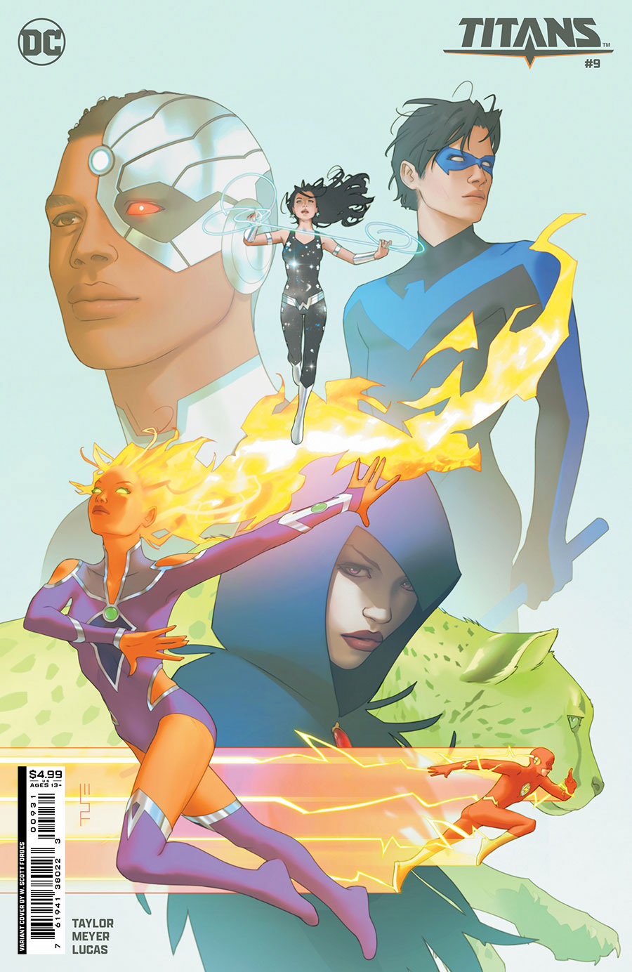 Titans Vol 4 #9 Cover C Variant W Scott Forbes Card Stock Cover