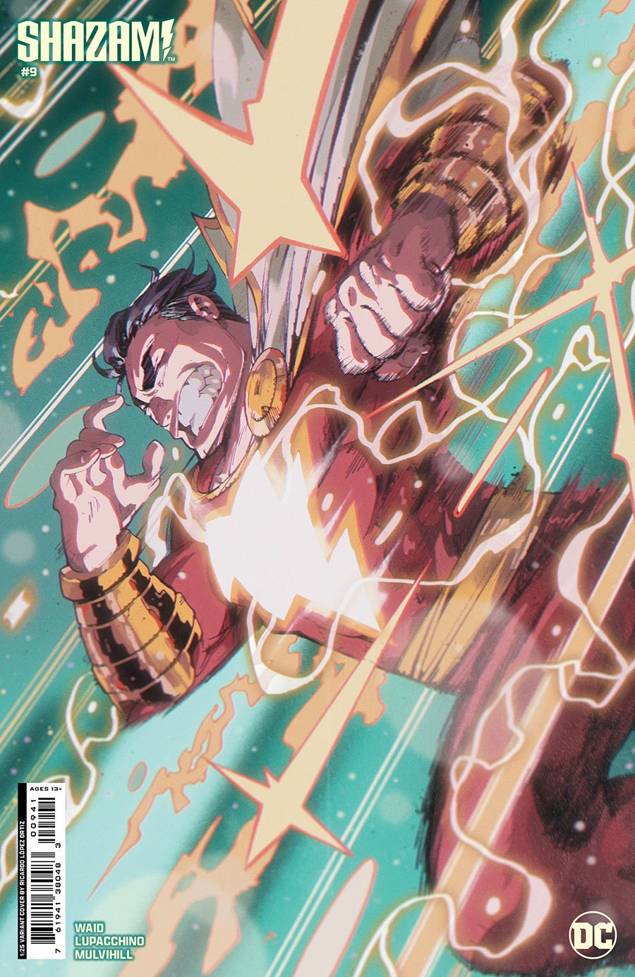 SHAZAM Vol 4 #9 Cover D Incentive Ricardo Lopez Ortiz Card Stock Variant Cover