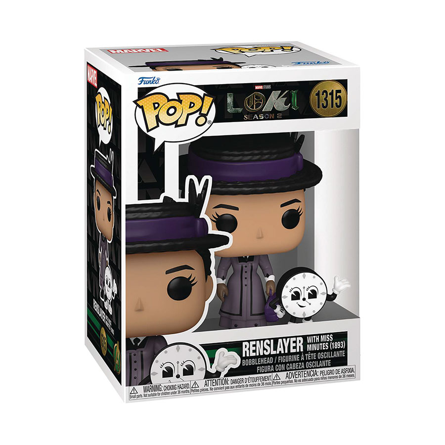 POP & Buddy Loki Season 2 Renslayer With Miss Minutes Vinyl Bobble Head