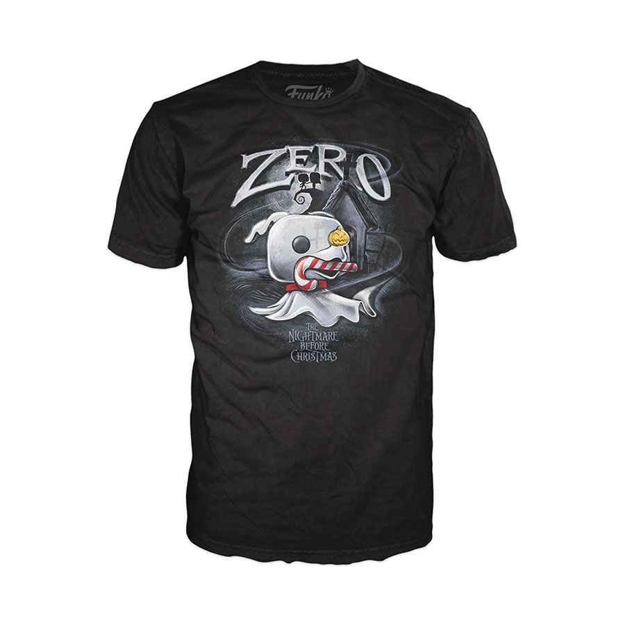 POP Boxed Tee The Nightmare Before Christmas Zero With Cane T-Shirt X-Small