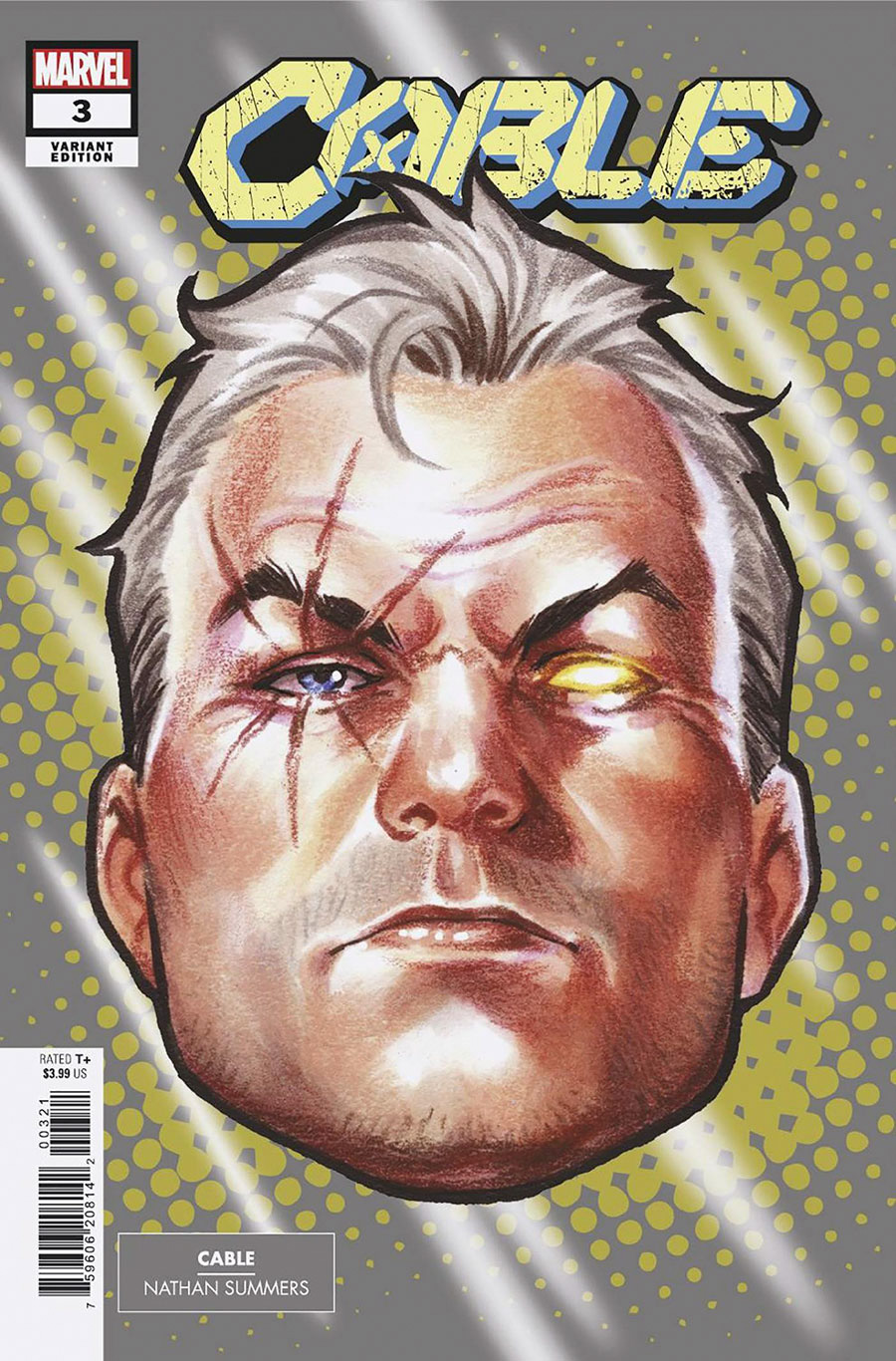 Cable Vol 5 #3 Cover B Variant Mark Brooks Headshot Cover