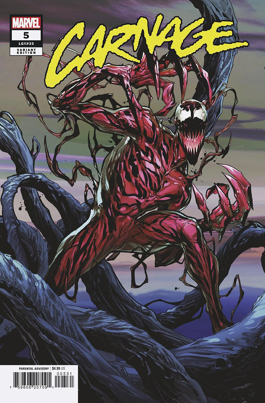 Carnage Vol 4 #5 Cover B Variant Ken Lashley Connecting Cover (Symbiosis Necrosis Part 2)