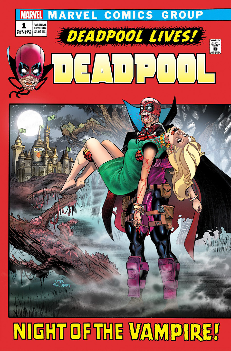 Deadpool Vol 9 #1 Cover C Variant Javier Garron Vampire Cover