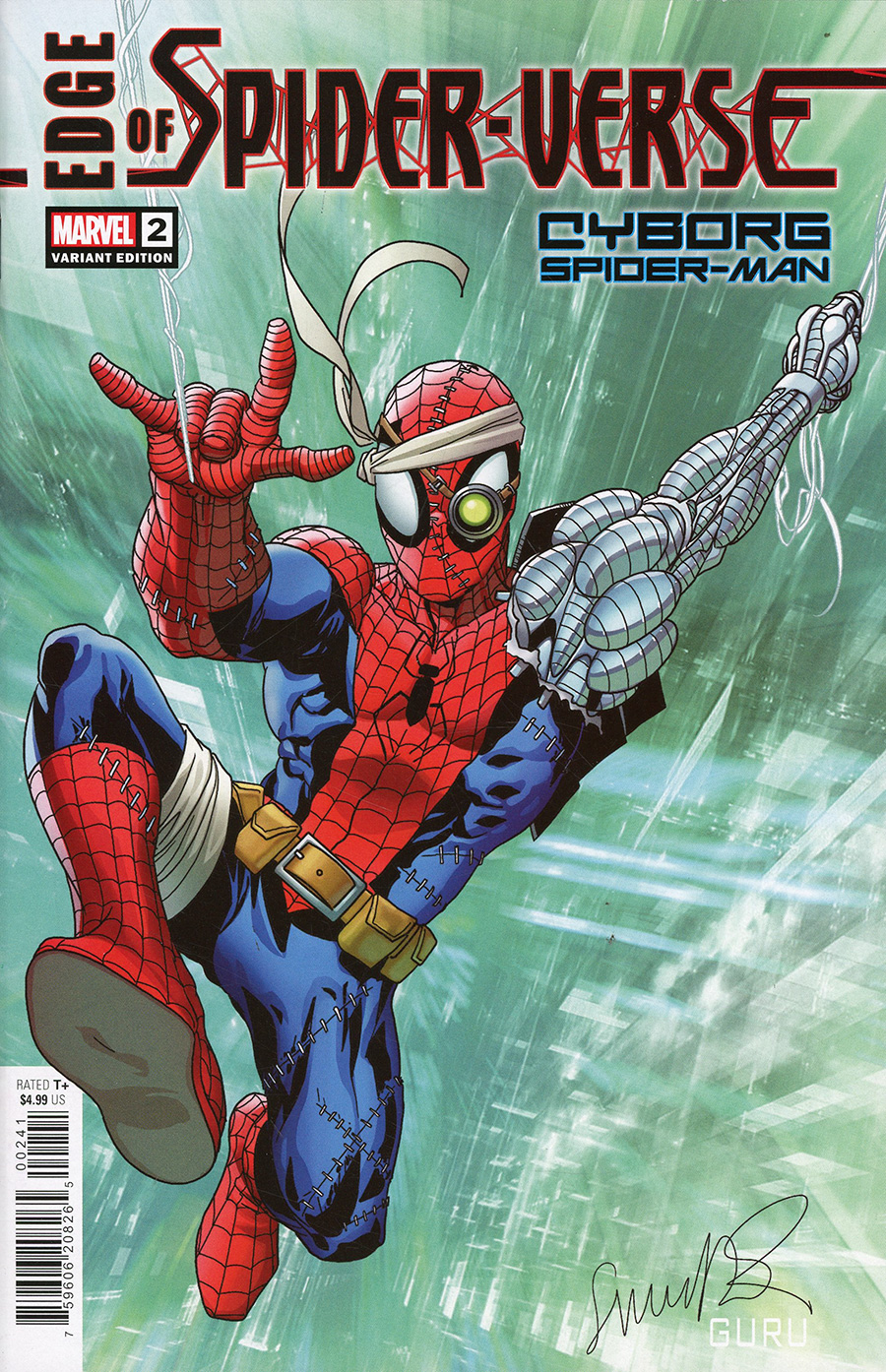 Edge Of Spider-Verse Vol 4 #2 Cover E Variant Salvador Larroca Cyborg Spider-Man Cover